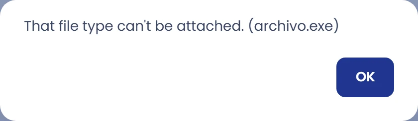 If a file is not accepted