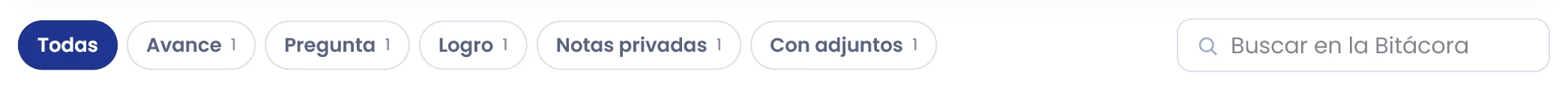 Busca y filtra las entradas