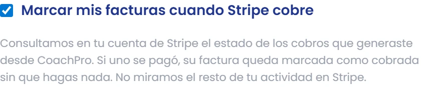 Configura cómo se marca la factura pagada