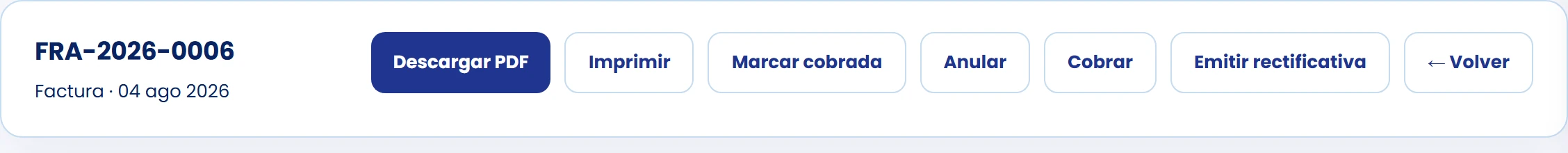 Comprueba el registro del cobro