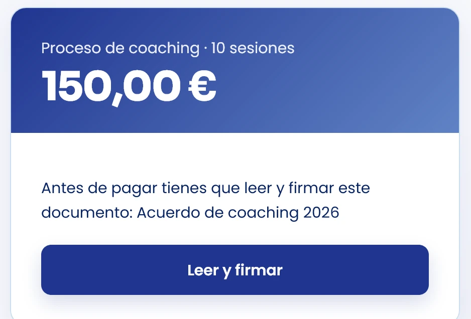 Completa la firma previa