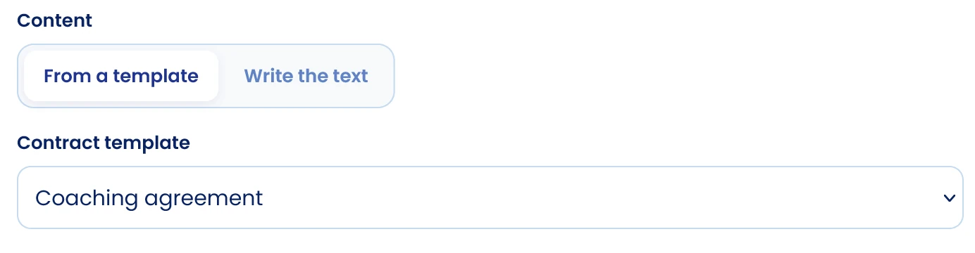 Choose a template or your own text