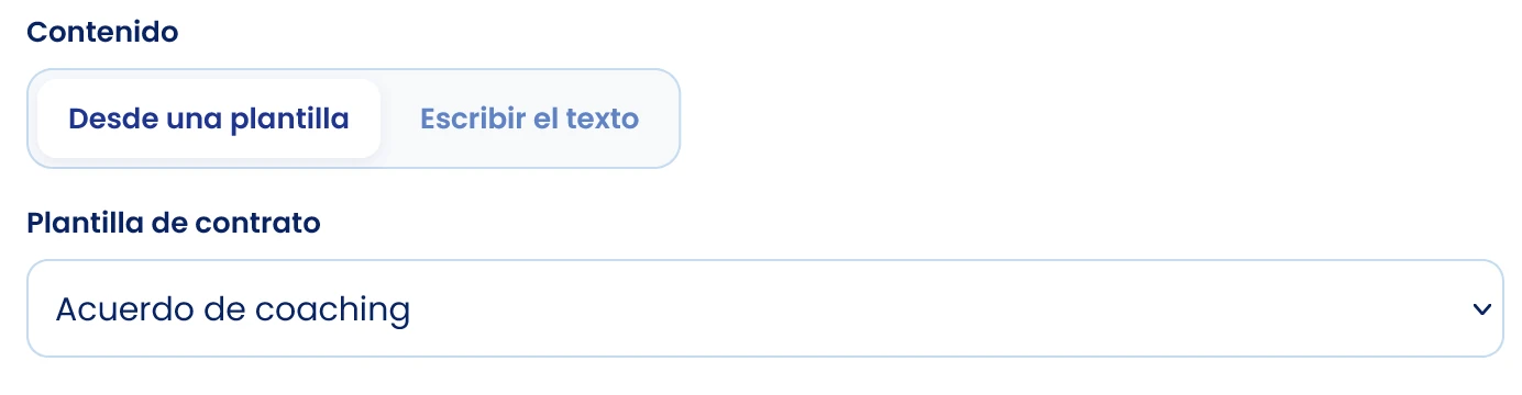 Elige plantilla o texto propio
