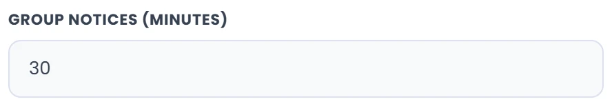 Configure grouping