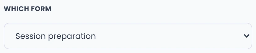 Select the form