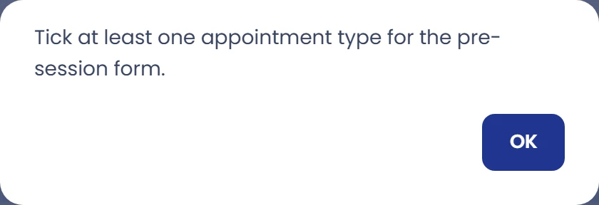 If no type is selected