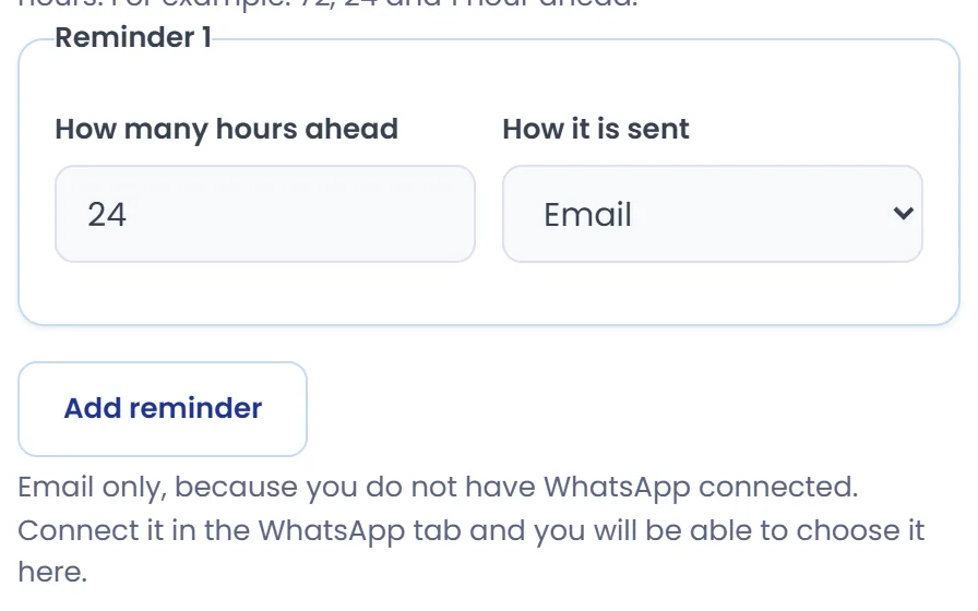 If WhatsApp cannot be selected