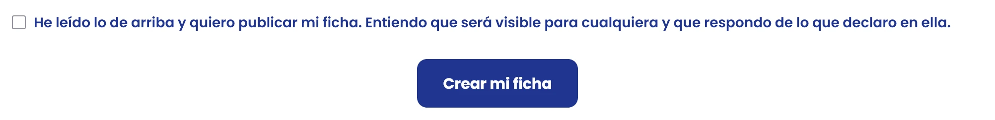 Crea tu primera ficha