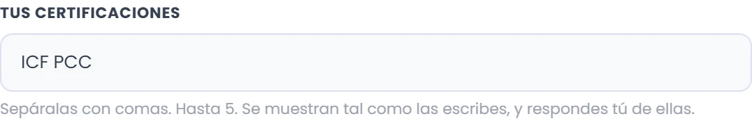 Completa experiencia y certificaciones