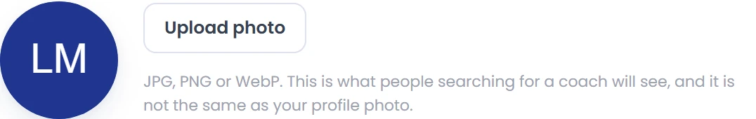 Add a profile photo
