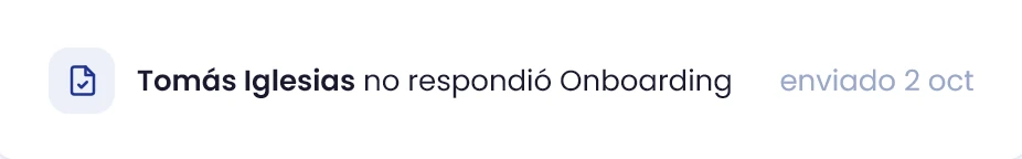 Comprueba un formulario sin respuesta