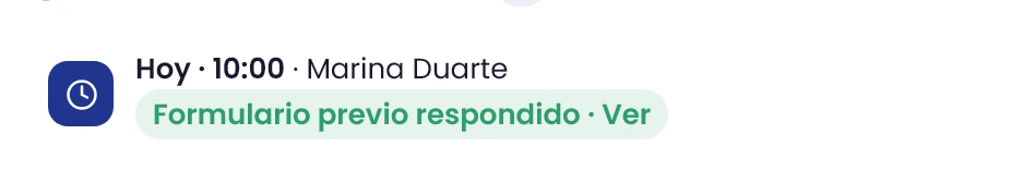 Abre la cita que vas a preparar