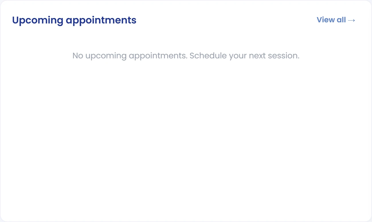 Check upcoming appointments
