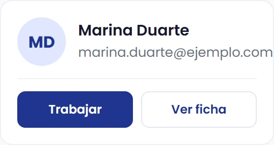 Comprueba la ficha recibida