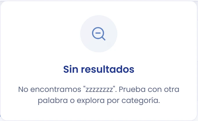 Si no aparece el resultado esperado