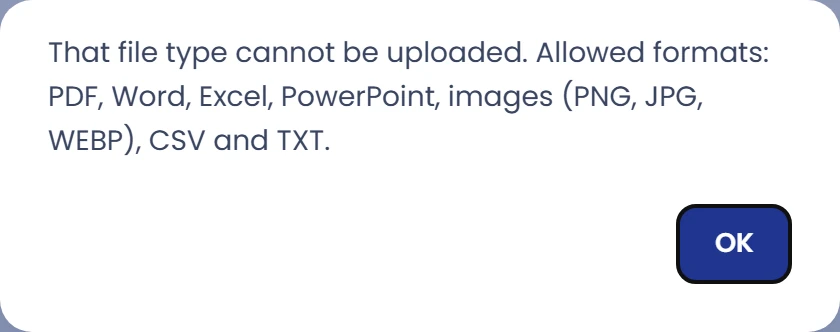 If the file is rejected