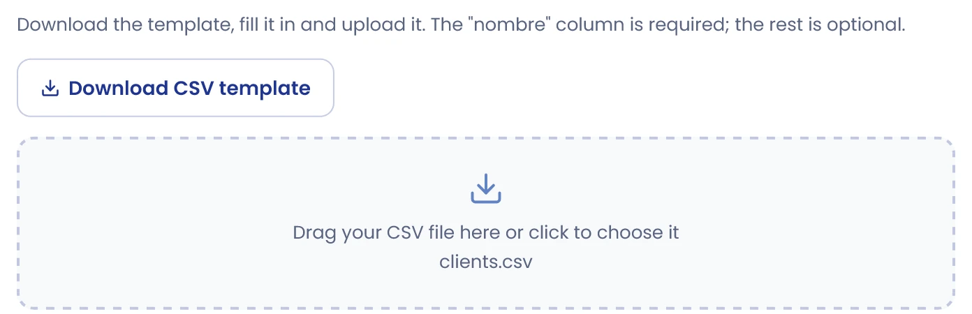 Prepare a CSV import