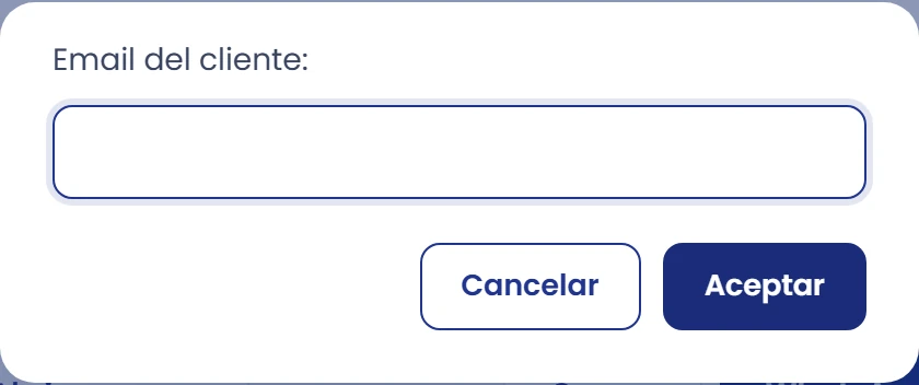 Si no tienes el correo del cliente