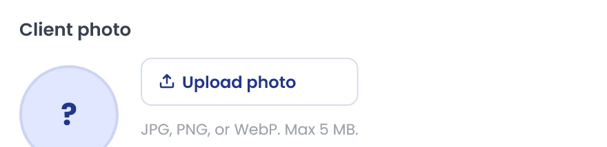 Add or change the photo