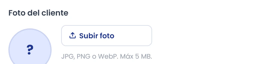 Añade o cambia la foto