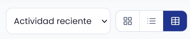Elige vista y orden