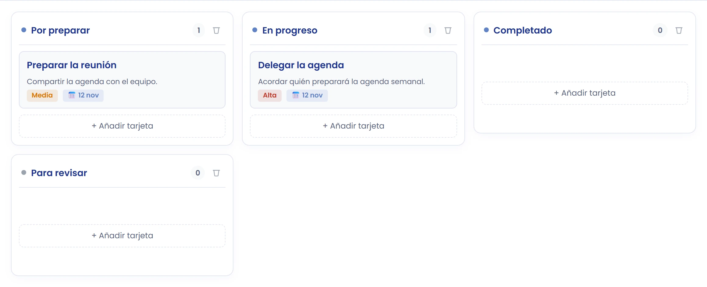 Comparte una copia cuando corresponda