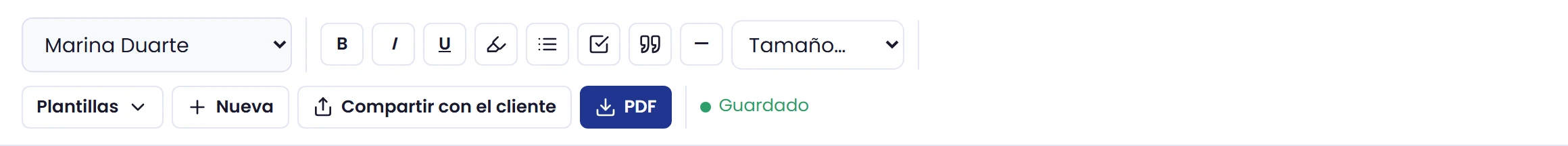 Da formato a una selección