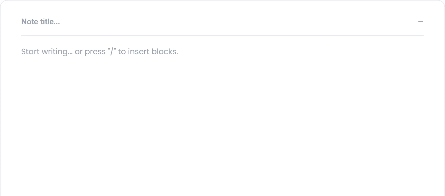 Create another note