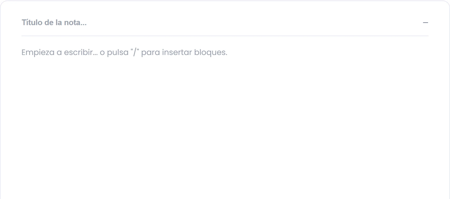 Crea otra nota