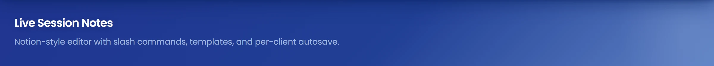 Open Live notes