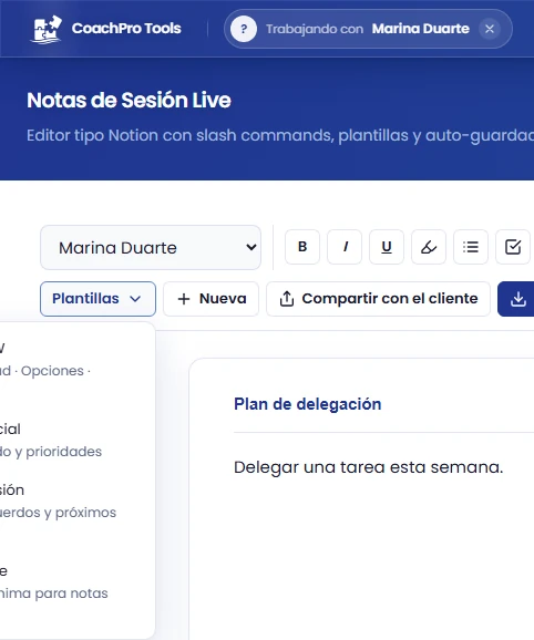 Elige una estructura inicial