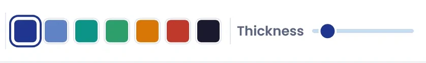 Choose colour and thickness