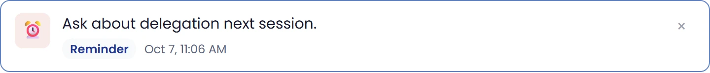 Distinguish an entry from a notification