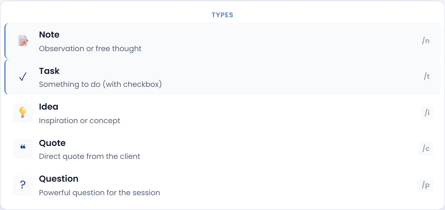 Choose the type before writing