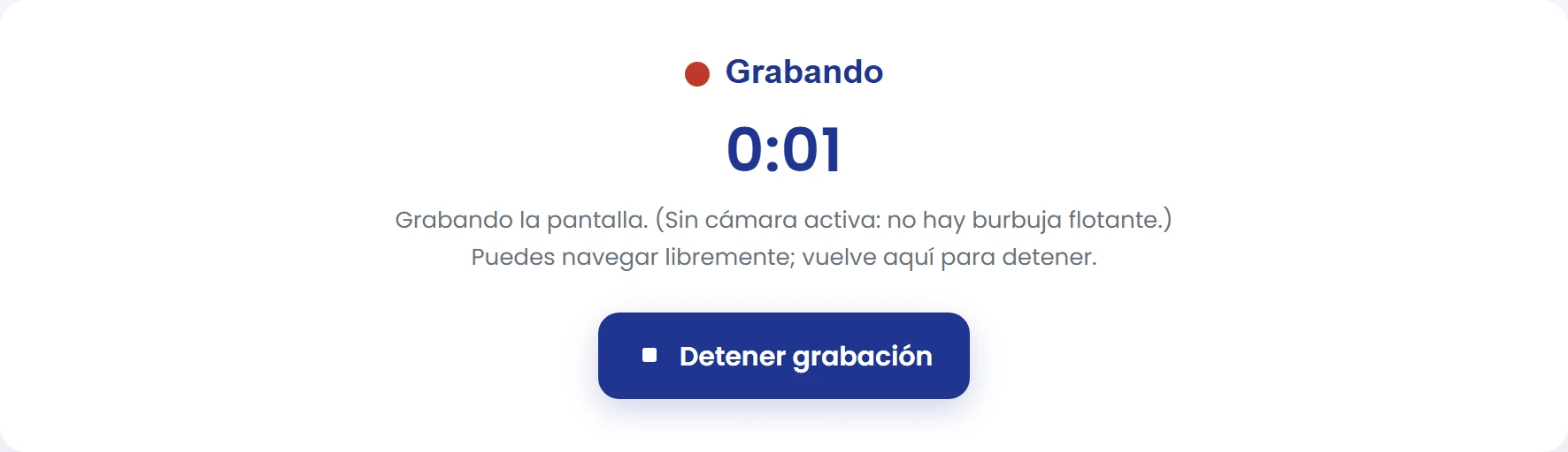 Si grabas sin cámara