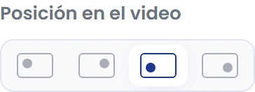 Elige la esquina de la cámara
