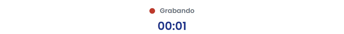 Inicia la grabación