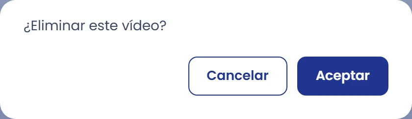 Confirma antes de eliminar contenido