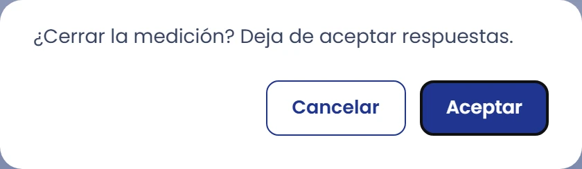 Cierra la recogida o retira un informe
