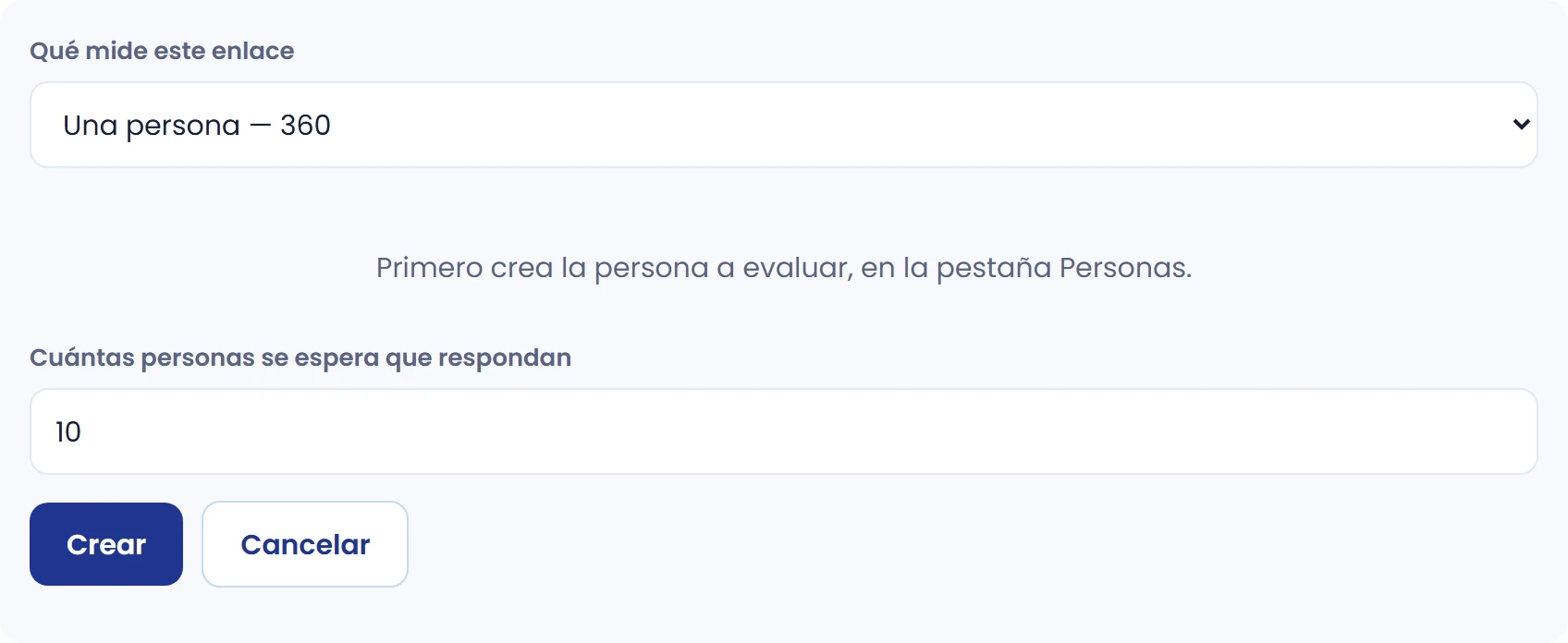 Si no hay una persona asignada