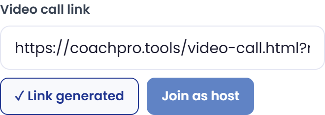 Join from the appointment as host