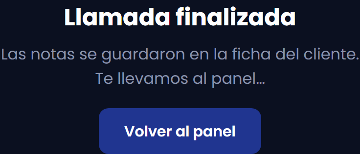 Comprueba el cierre y vuelve al panel